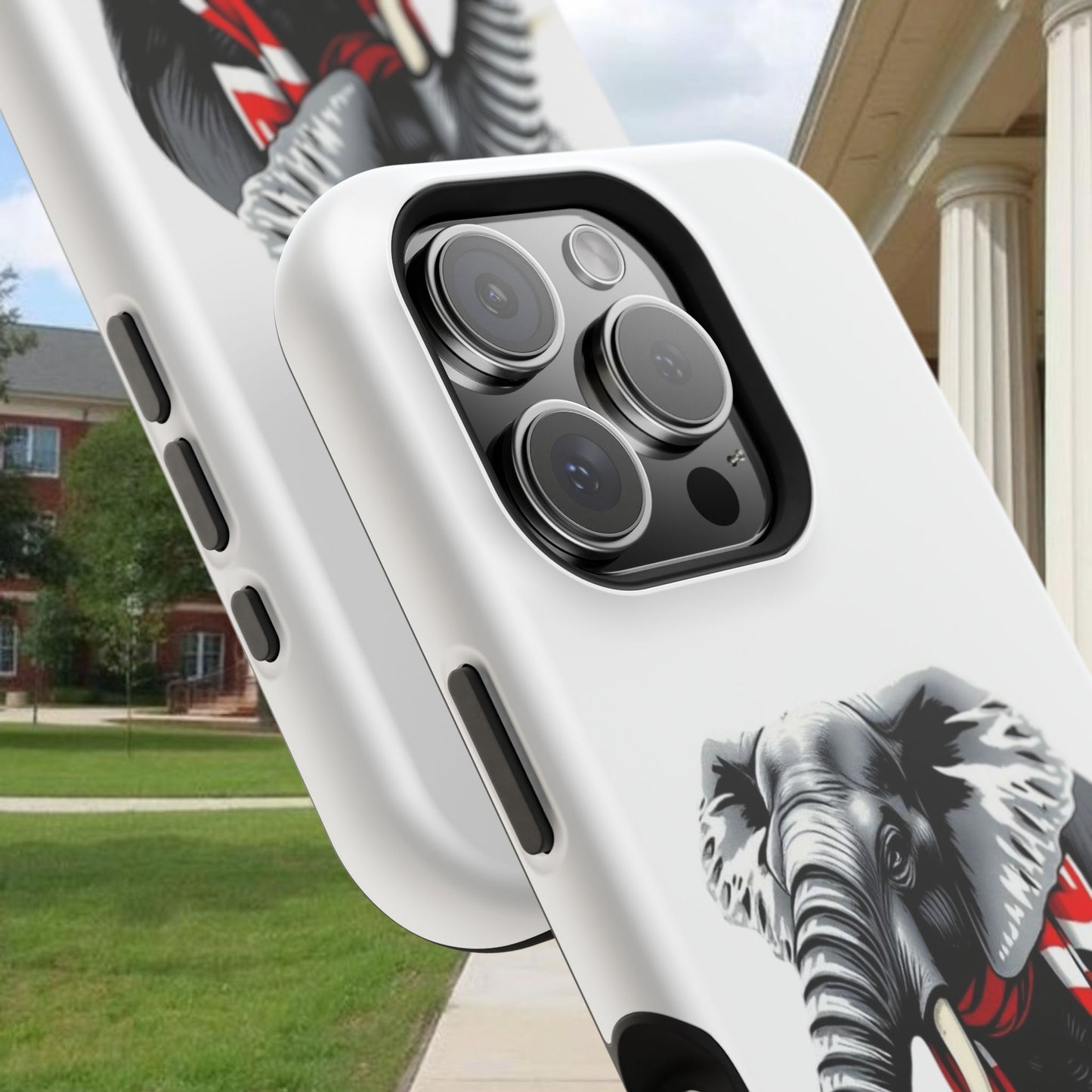 Vibrant Elephant Tough Cases - Unique Phone Case, Wildlife Lover Gift, Sports Team Accessory, Trendy Phone Cover, Fun Animal Design