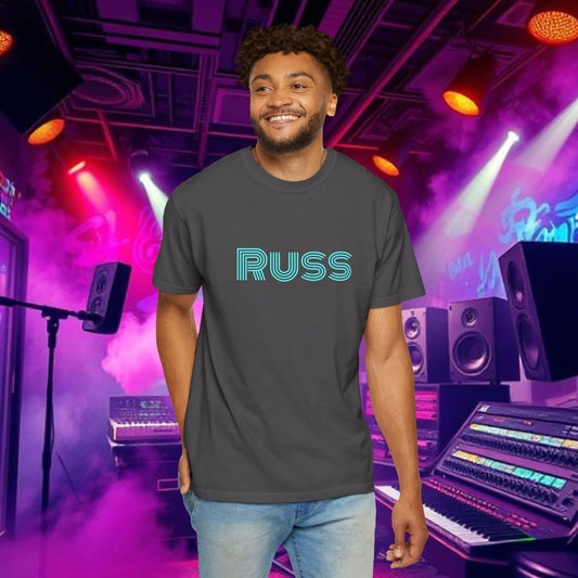 Russ Unisex T-Shirt with Retro Design, Hip-Hop Shirt, Casual Wear, Unique Style, Russ Apparel