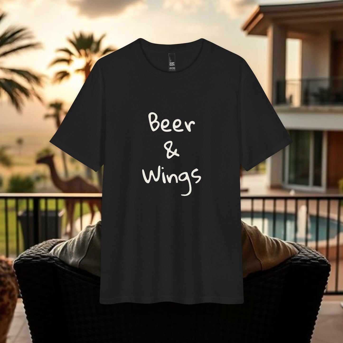 Beer & Wings T-Shirt by The Wing Man