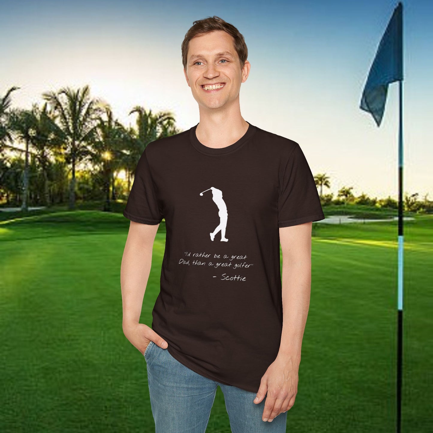 Golf-Inspired Unisex T-Shirt, Perfect Gift for Dad, Father's Day Present, Sporty Style Tee, Casual Wear, Golf Lover Apparel