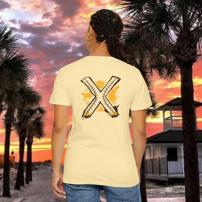 Number 2 Graphic T-Shirt — Bold Retro Patch Front & X Back Tee