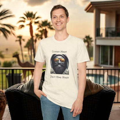 Scared Money Unisex Softstyle T-Shirt - Casual Wear, Streetwear, Gift for Him, Statement Tee, Urban Fashion