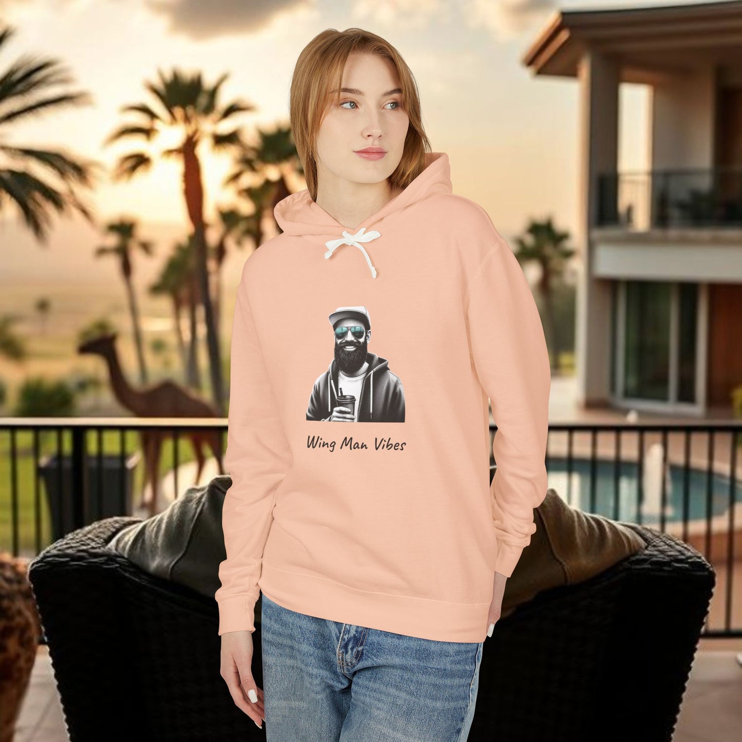 Unisex Wingman Vibes Hoodie, Casual Style Sweatshirt, Perfect Gift for Friends, Lightweight Hoodie for Everyday Wear