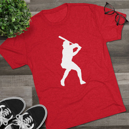 Baseball Stars Batter Silhouette Tee — Back Number '3' Player Shirt