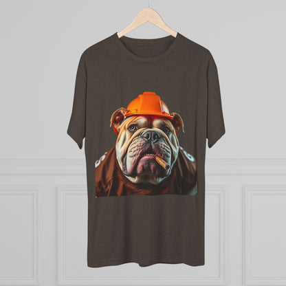 Bulldog Helmet T‑Shirt — Funny Football English Bulldog Tee