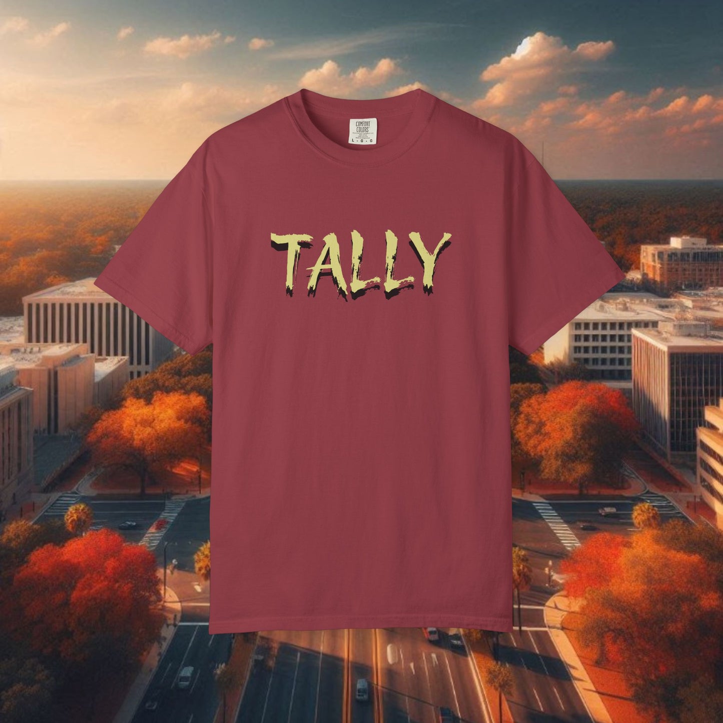 T-Shirt with 'TALLY' Print, Perfect for Game Day, Festival Wear, Casual Outings, and Sporting Events