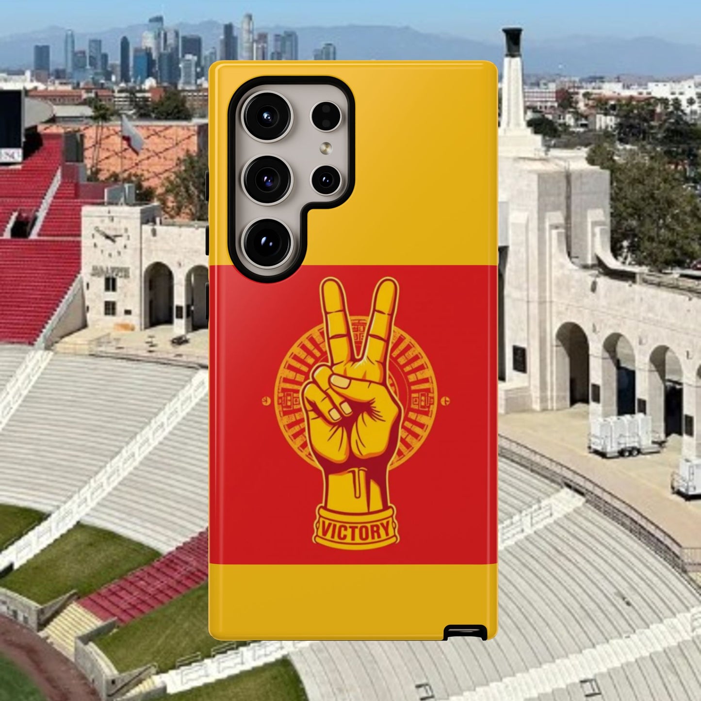 Victory Inspired Symbol Phone Case, Tough Phone Cover, Gift for Empowerment, Inspirational Tech Accessory, Unique Phone Protection