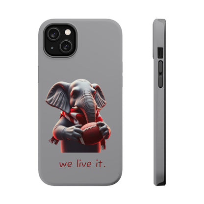 Elephant Football Case - Impact-Resistant Phone Cover, Unique Gift for Sports Lovers, Animal Case for Kids, Fun Accessories, Durable