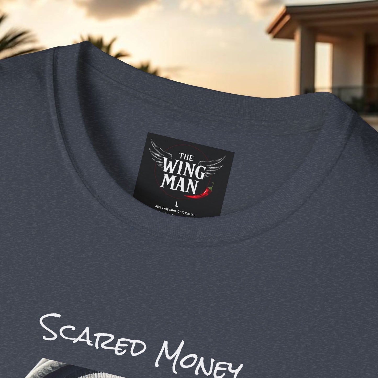 Scared Money Unisex Softstyle T-Shirt - Casual Wear, Streetwear, Gift for Him, Statement Tee, Urban Fashion