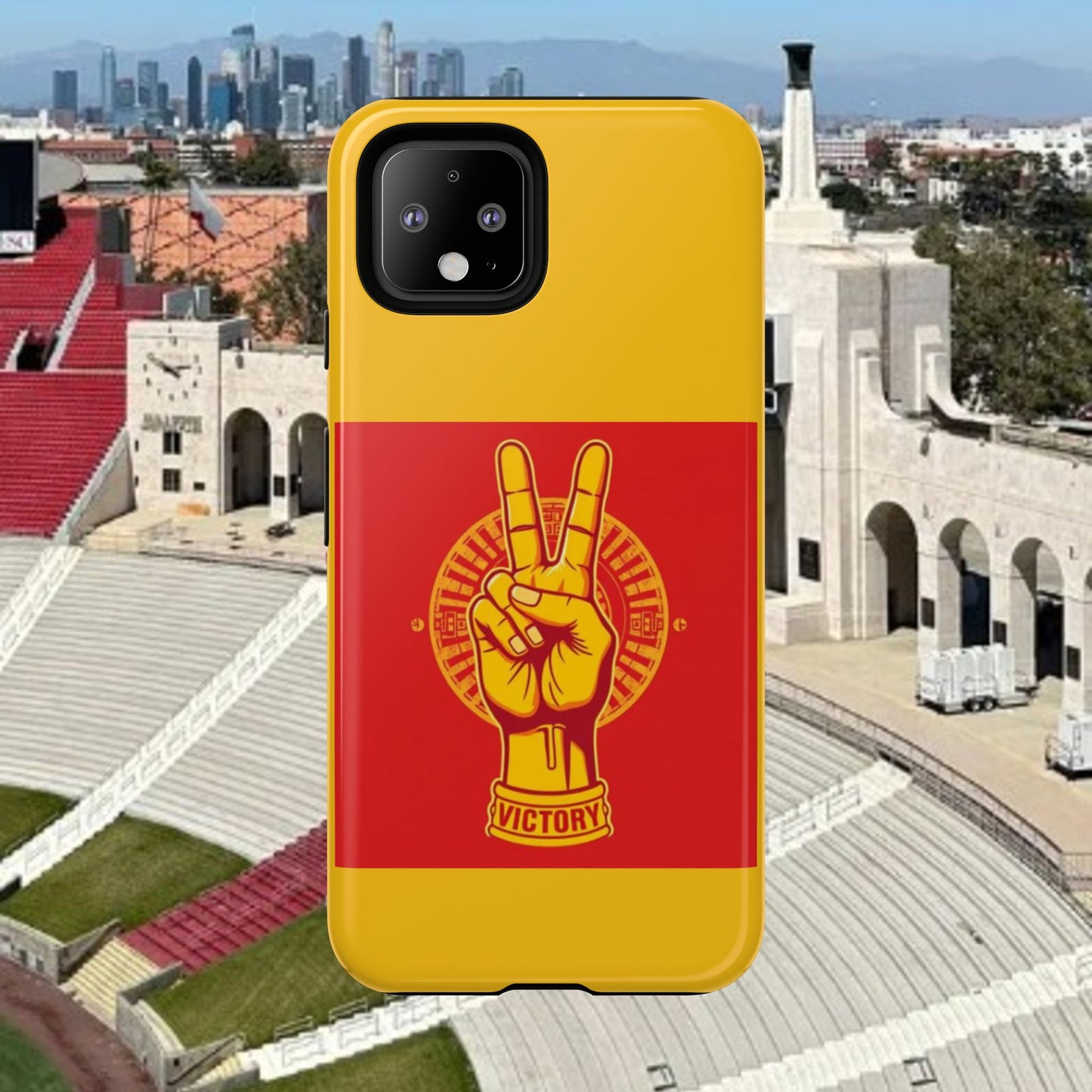 Victory Inspired Symbol Phone Case, Tough Phone Cover, Gift for Empowerment, Inspirational Tech Accessory, Unique Phone Protection