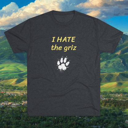 I HATE the griz T-Shirt — Anti-Griz Paw Graphic Tee