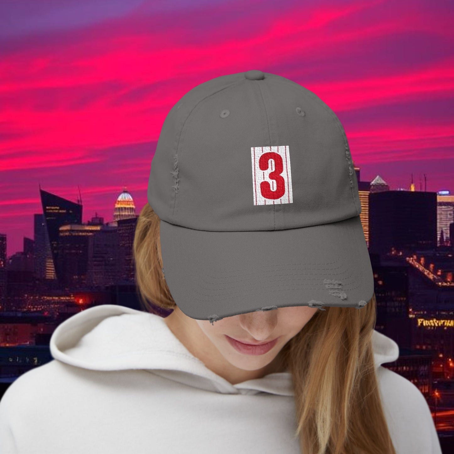 Baseball Stars #3 Distressed Baseball Cap, Vintage Style Hat, Casual Everyday Wear, Gift for Baseball Fans, Stylish Hat