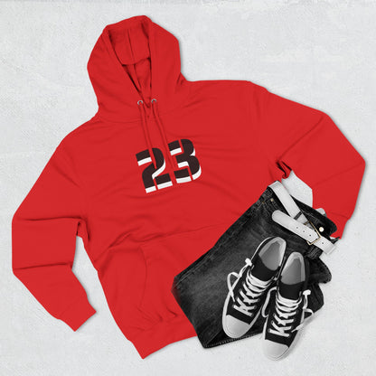 23 Fleece Hoodie, Stylish Sportswear for Game Day, Unisex Sweatshirt, Athletic Fashion, Cozy Hoodie, Perfect for Fans
