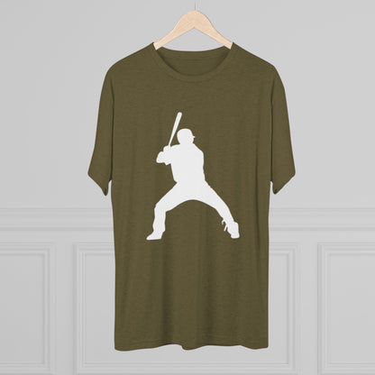 Baseball Batter Tee — Silhouette Front with Number 5 Back