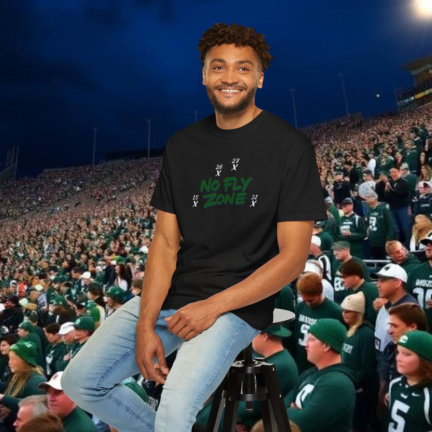 Unisex Sports T-shirt, Casual Wear, Game Day Tee, Fan Apparel, Lightweight Summer Shirt, No Fly Zone Design