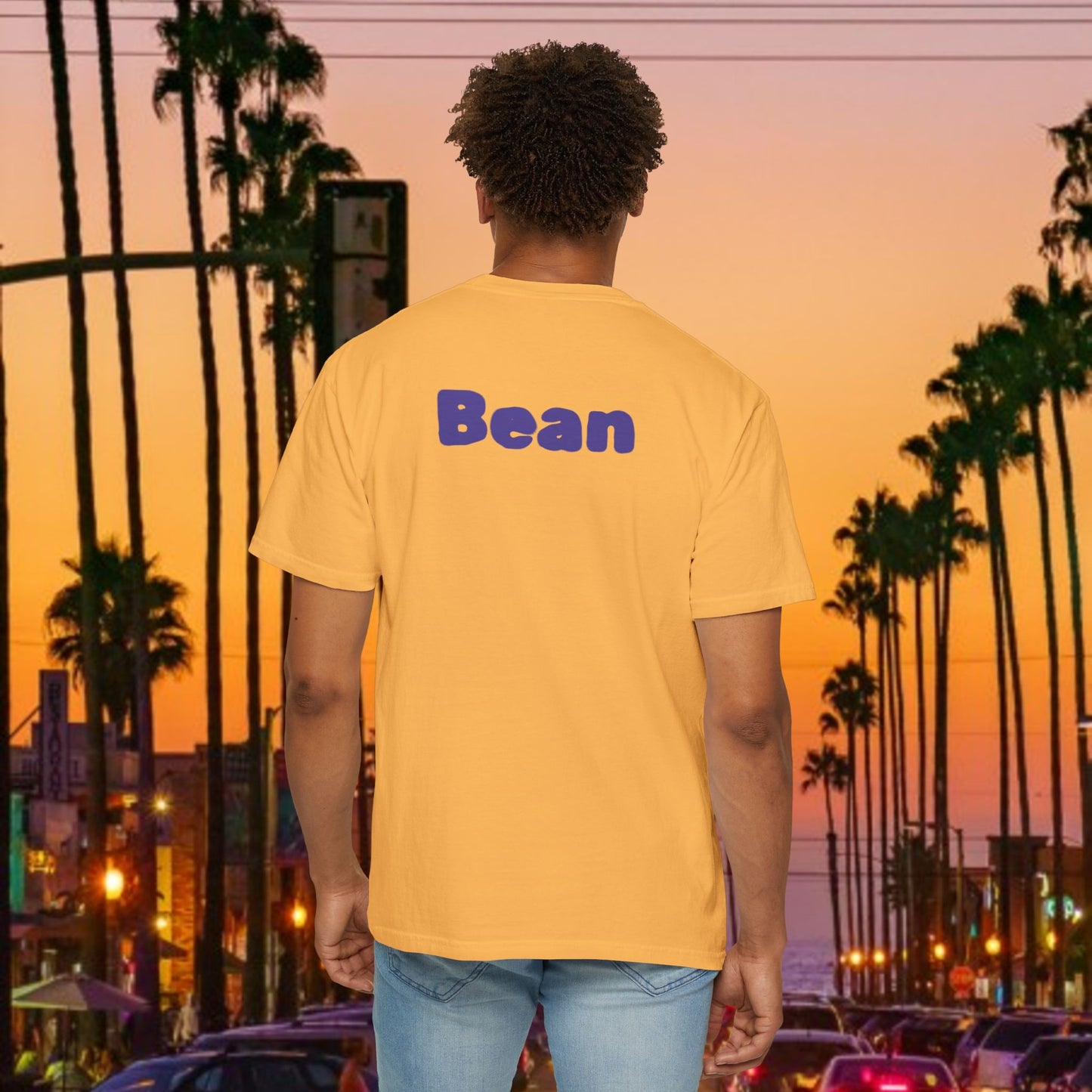 Legend Tribute Unisex Garment-Dyed T-Shirt with '8 & 24' and 'Bean' Text - Casual Wear, Gift for Friends