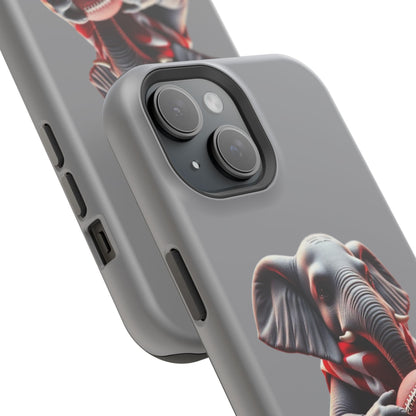 Elephant Football Case - Impact-Resistant Phone Cover, Unique Gift for Sports Lovers, Animal Case for Kids, Fun Accessories, Durable