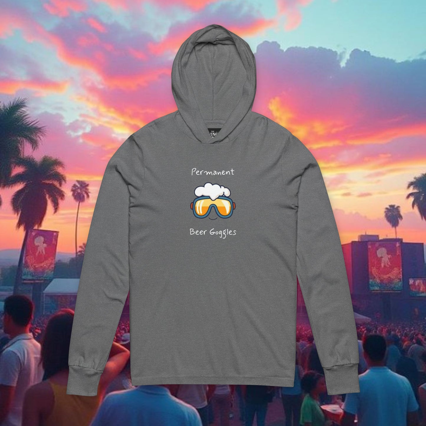 Unisex Festival Vibes Hoodie, Comfortable Long Sleeve Tee for Concerts, Music Festivals, Casual Outing, Gift for Music Lovers