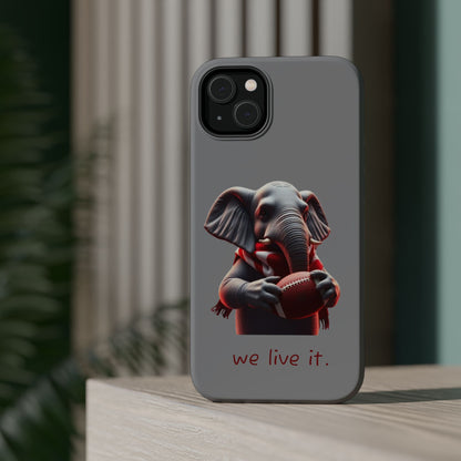 Elephant Football Case - Impact-Resistant Phone Cover, Unique Gift for Sports Lovers, Animal Case for Kids, Fun Accessories, Durable