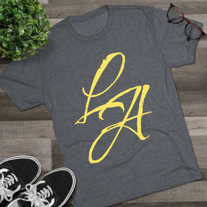 LA Script T‑Shirt — Vintage Los Angeles Graphic Tee, Super Soft Tri-Blend Material