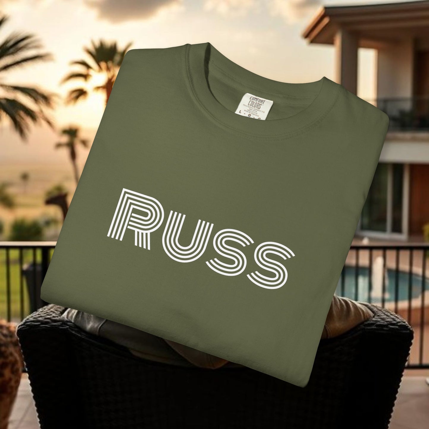 Russ Unisex T-Shirt with Retro Design, Hip-Hop Shirt, Casual Wear, Unique Style, Russ Apparel