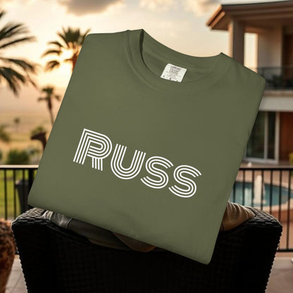 Russ Unisex T-Shirt with Retro Design, Hip-Hop Shirt, Casual Wear, Unique Style, Russ Apparel