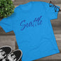 Seattle Script Tee — Casual City Souvenir T-Shirt, Perfect for Gameday, Tri-Blend Soft Material
