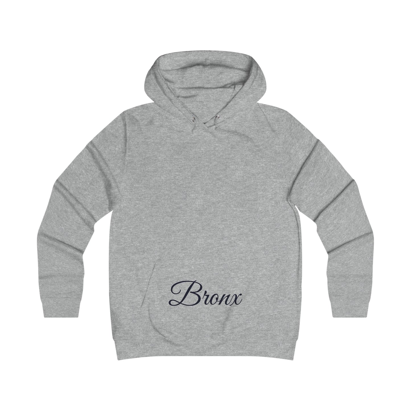 Bronx Script Hoodie — Girly College-Inspired Pullover