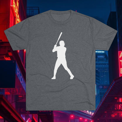 Baseball Stars Silhouette Tee - #13 on the Back, Baseball Legends, Soft Style Tri-Blend T-Shirt Perfect for Gameday