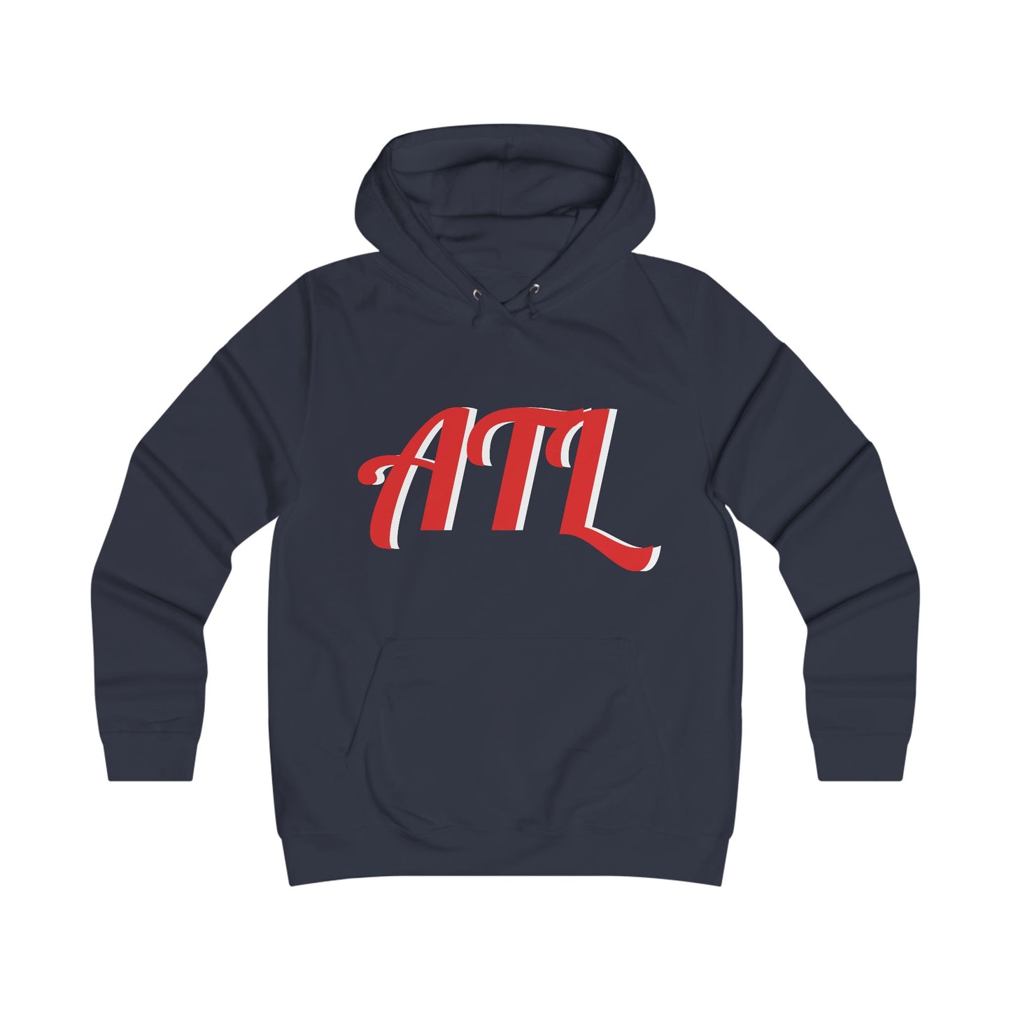 ATL Script Hoodie — Retro College Lettering Pullover