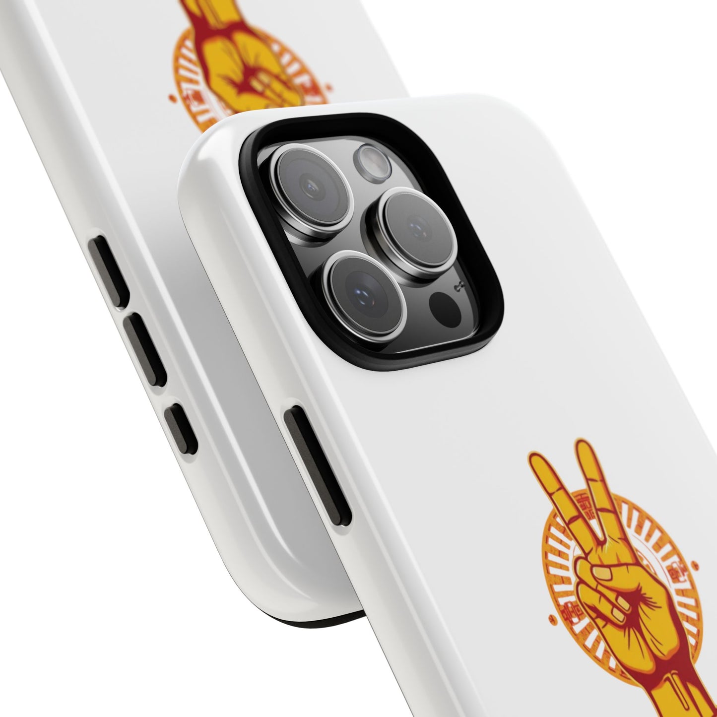 Victory Themed Stylish Phone Case - Tough Cases with Peace Sign Design, Customizable Phone Covers, Gift for Tojan Fans, Trendy Accessories