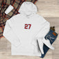 Unisex Cozy Sweatshirt with #27 Design, Perfect for Sports Fans, Casual Wear, Gifts for Angels' Fans