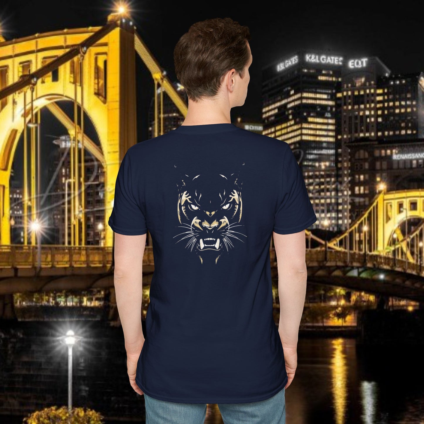 Pittsburgh Softstyle Tee, Unisex Graphic T-Shirt, Casual Wear, Sports Fan Apparel, Gift for Him/Her