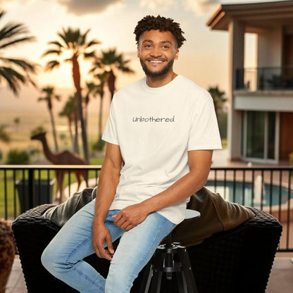 Unbothered Garment-Dyed T-Shirt, Relaxed Fit Tee, Casual Everyday Wear, Gift for Friends, Relaxation Apparel, Trendy Summer Top