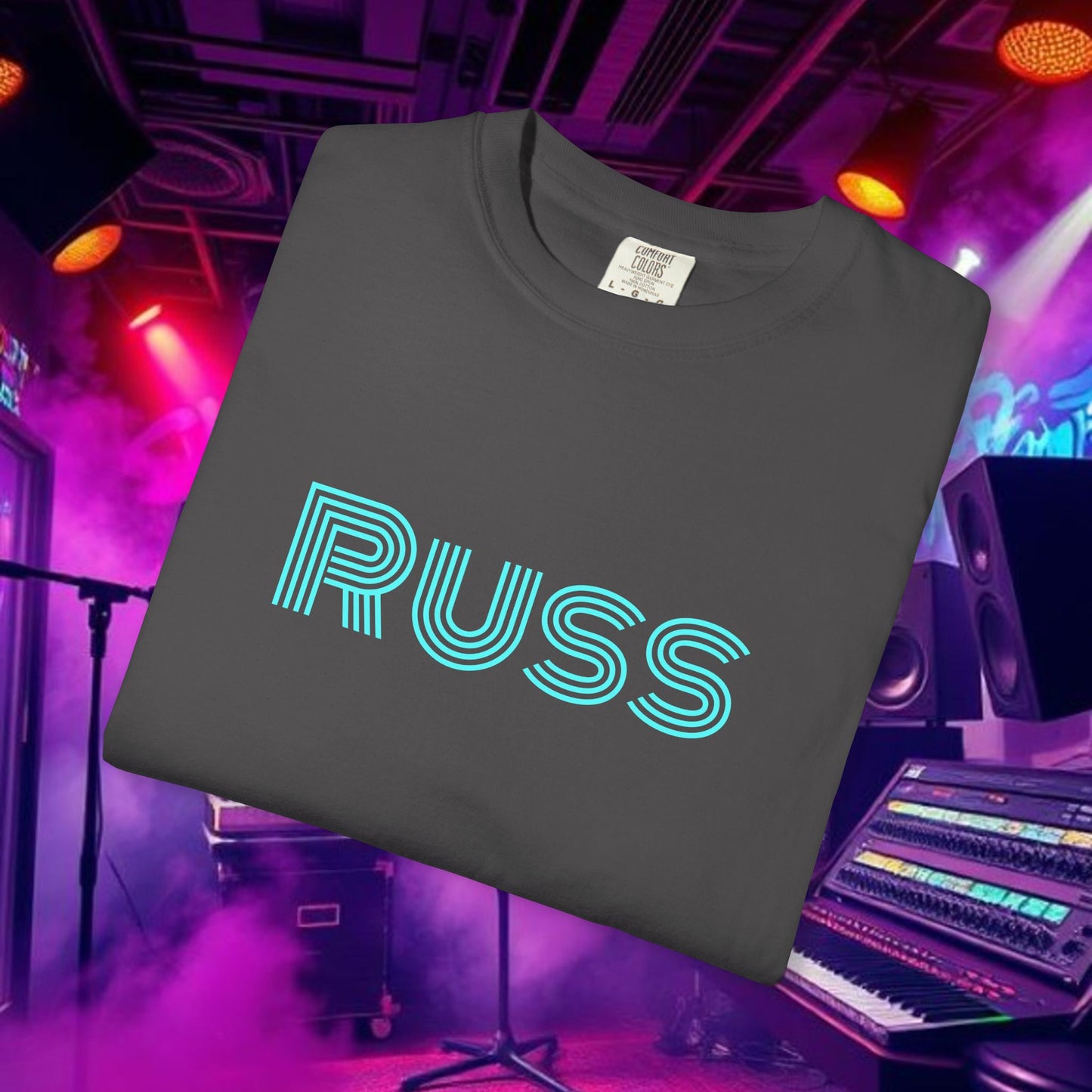 Russ Unisex T-Shirt with Retro Design, Hip-Hop Shirt, Casual Wear, Unique Style, Russ Apparel