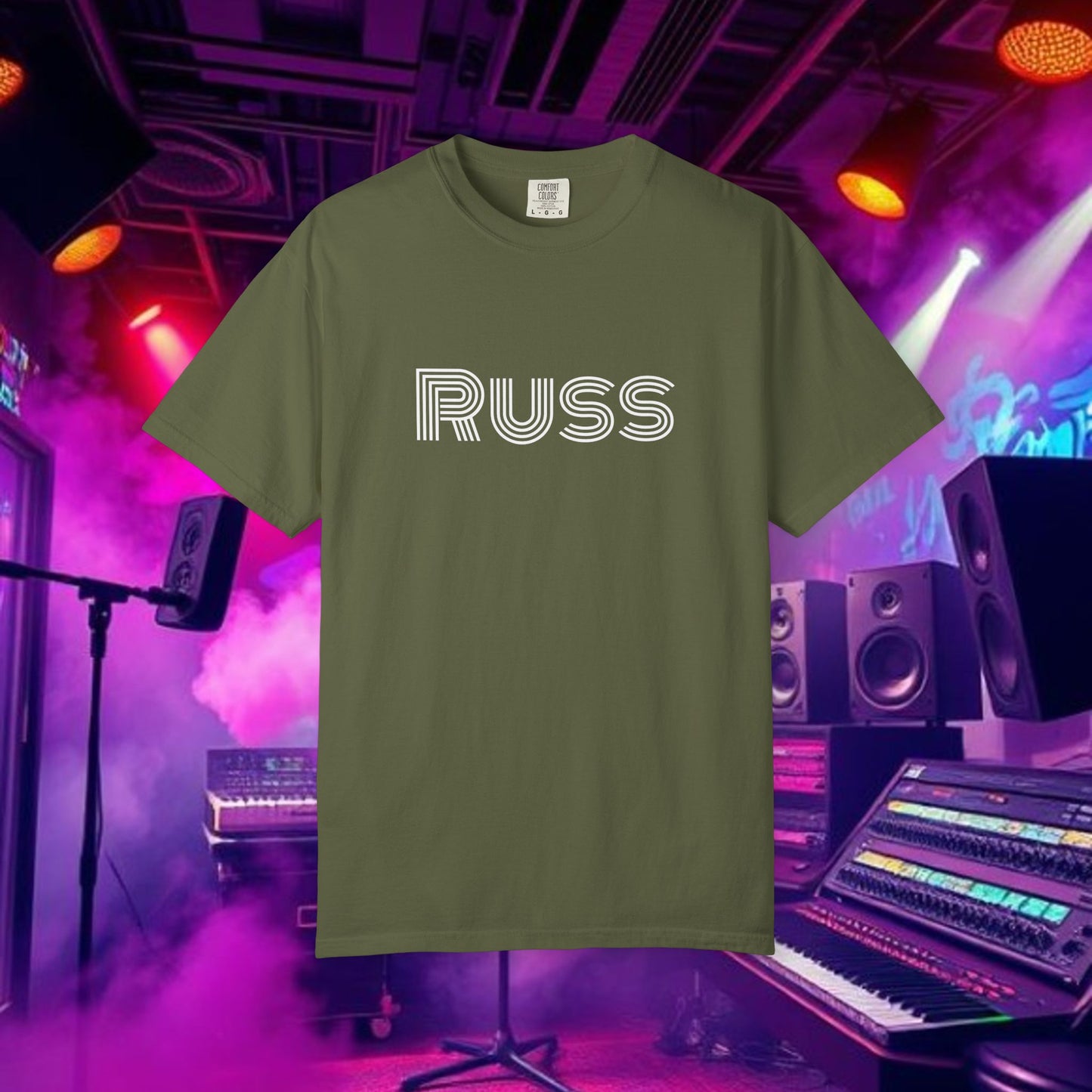 Russ Unisex T-Shirt with Retro Design, Hip-Hop Shirt, Casual Wear, Unique Style, Russ Apparel