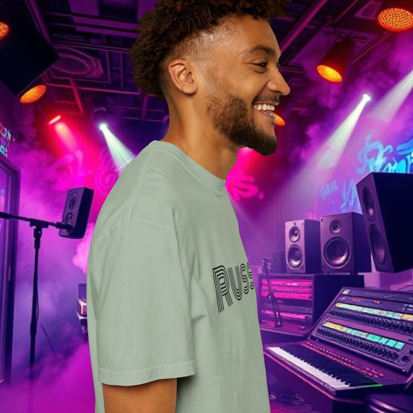 Russ Unisex T-Shirt with Retro Design, Hip-Hop Shirt, Casual Wear, Unique Style, Russ Apparel