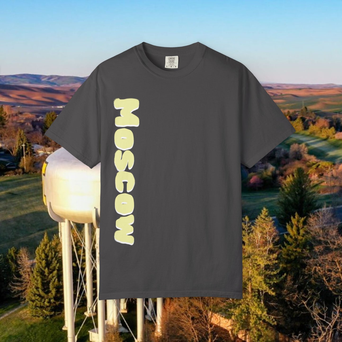 Moscow Idaho Graphic Tee, Unisex T-shirt, Gift for Travelers, Home State Apparel, Casual Wear, Summer Style