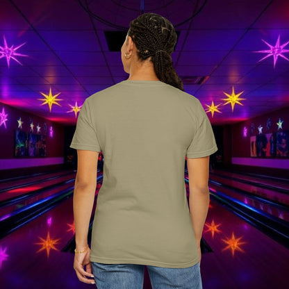 Vintage Garment-Dyed T‑Shirt — Minimal Retro Bowling Vibe, Lebowski Reference, Alright Donny