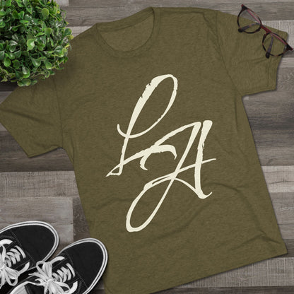 LA Script T‑Shirt — Vintage Los Angeles Graphic Tee, Super Soft Tri-Blend Material