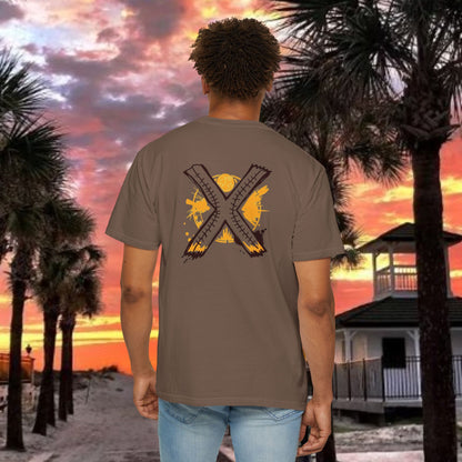Number 2 Graphic T-Shirt — Bold Retro Patch Front & X Back Tee