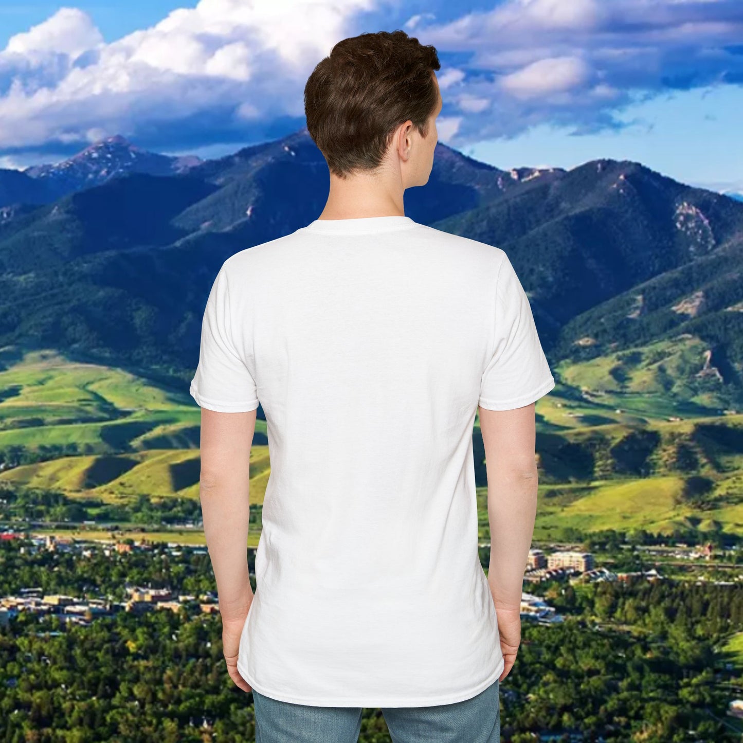 Upside Down FTG Unisex Softstyle T-Shirt - Trendy Fashion Tee, Everyday Comfort, Gift for Bobcat Fans, Gameday Wear, Relaxed Style