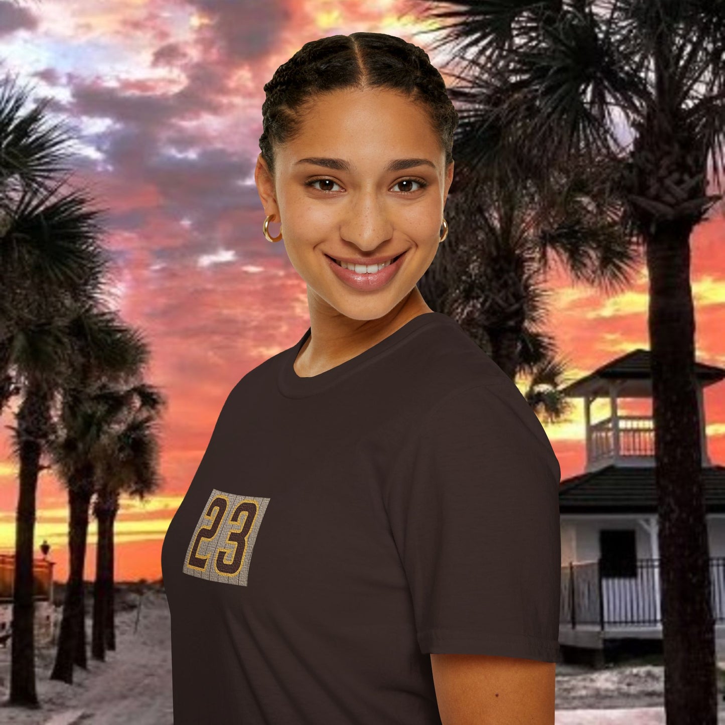 Baseball Stars Unisex Softstyle T-Shirt with Retro 23 Design, Casual Wear, Gift for Sports Lovers, Baseball Fans