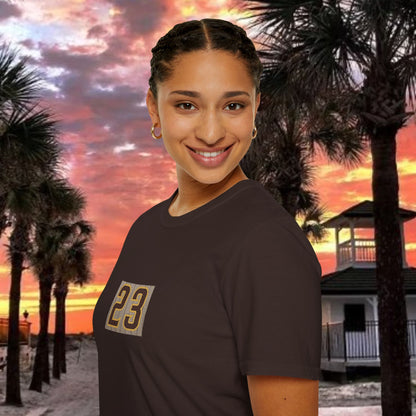 Baseball Stars Unisex Softstyle T-Shirt with Retro 23 Design, Casual Wear, Gift for Sports Lovers, Baseball Fans