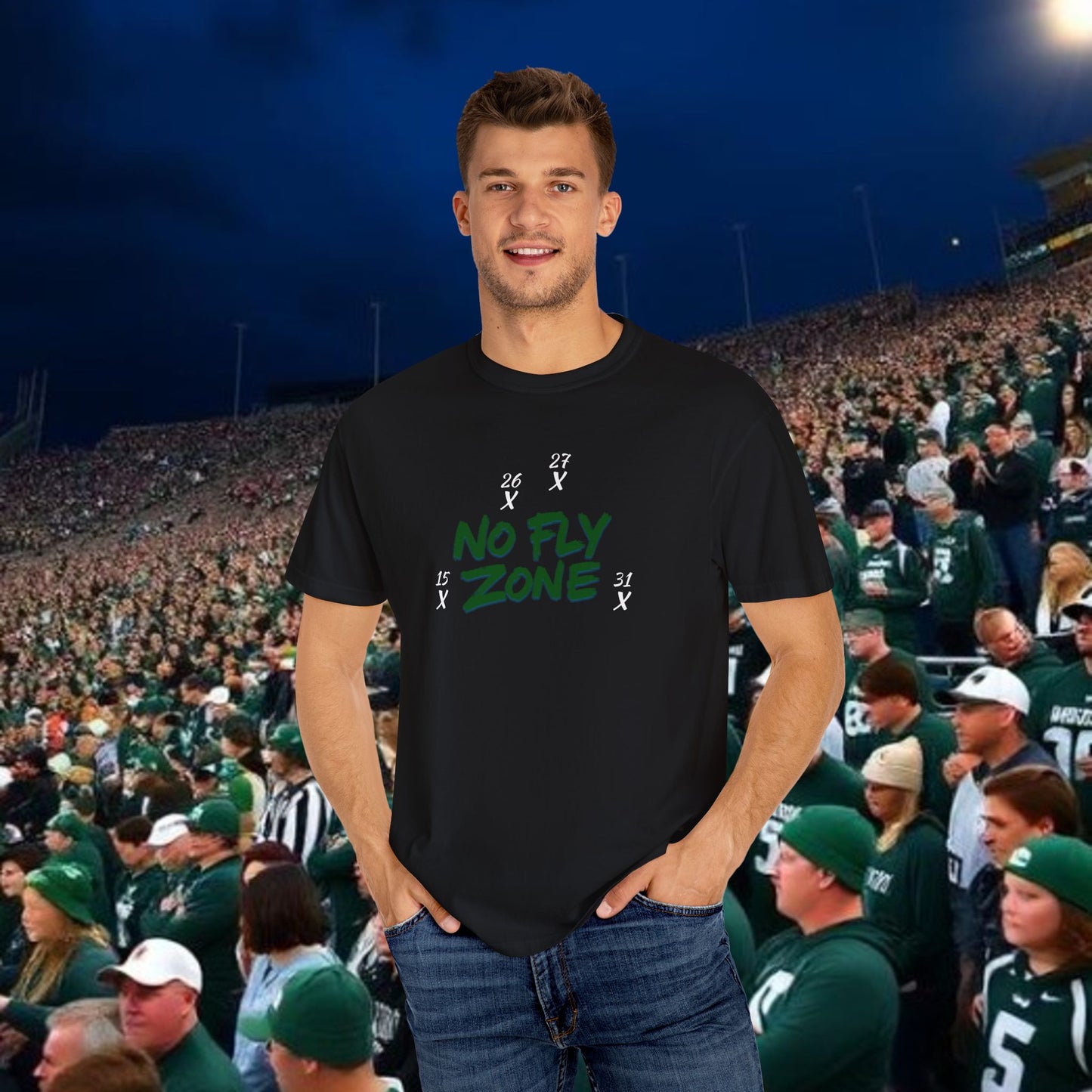 Unisex Sports T-shirt, Casual Wear, Game Day Tee, Fan Apparel, Lightweight Summer Shirt, No Fly Zone Design