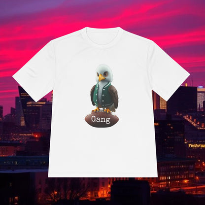 Eagle Unisex Moisture Wicking Tee featuring Playful Eagle Design, Comfortable Activewear, Perfect for Game Day, Gym Sessions