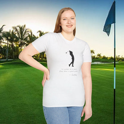 Golf-Inspired Unisex T-Shirt, Perfect Gift for Dad, Father's Day Present, Sporty Style Tee, Casual Wear, Golf Lover Apparel