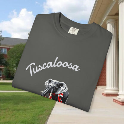Tuscaloosa Elephant T-Shirt — University Pride Vintage Campus Tee, Soft-Style, Perfect T-Shirt for Gameday and the Tailgate