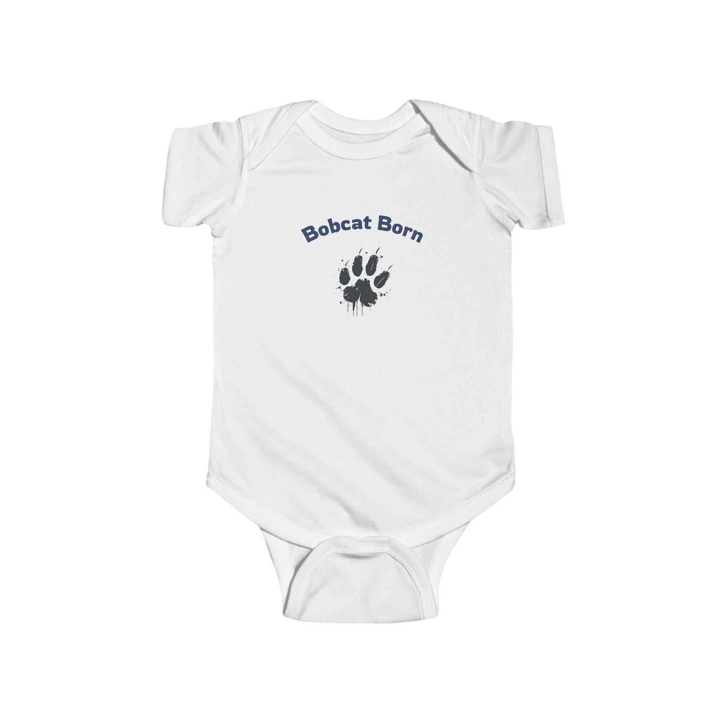 Bobcat Born Infant Bodysuit, Cute Baby Outfit, Newborn Gift, Baby Shower Present, Wildlife Lover Apparel, Toddler Clothing
