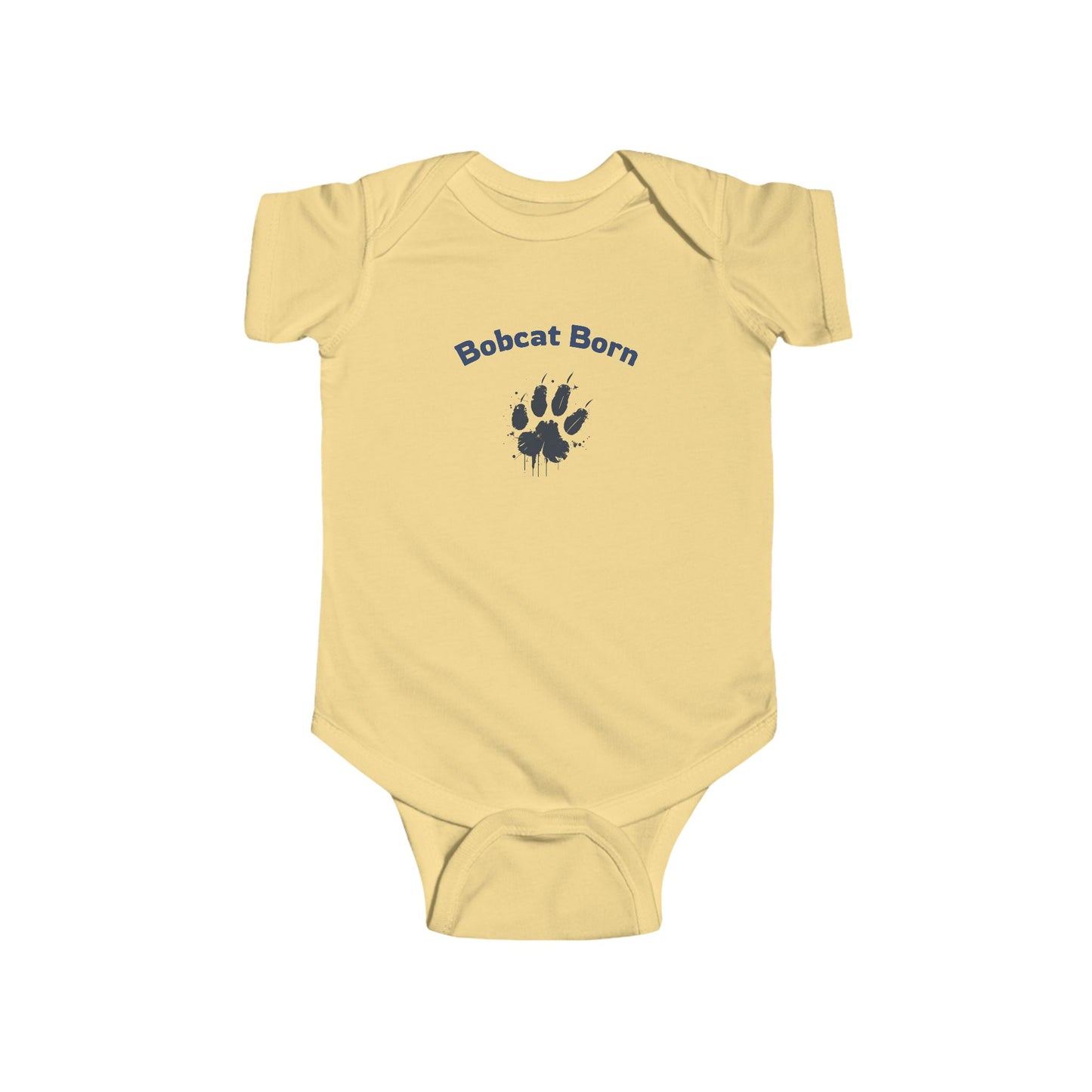 Bobcat Born Infant Bodysuit, Cute Baby Outfit, Newborn Gift, Baby Shower Present, Wildlife Lover Apparel, Toddler Clothing